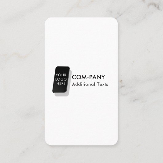 カスタムミニマルモダンロゴソーシャルメディアのアイコンChic 名刺 (裏面)
