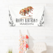 カスタムミニマルモダン誕生日 横断幕 (インサイチュ)