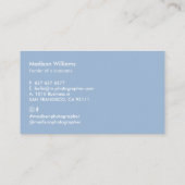 カスタムミニマルモノグラム名刺 名刺 (裏面)