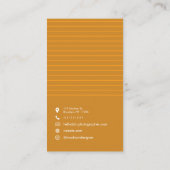 カスタムミニマルモノグラム名刺 名刺 (裏面)