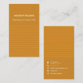 カスタムミニマルモノグラム名刺 名刺 (正面/裏面)