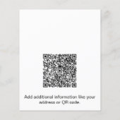 カスタムミニマル実在不動産ロゴのプロモーション チラシ (裏面)