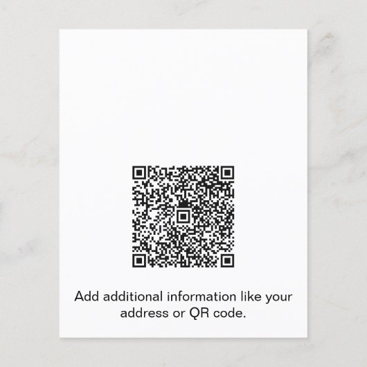 カスタムミニマル実在不動産ロゴのプロモーション チラシ (裏面)