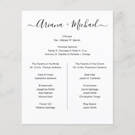 カスタムミニマル白黒シンプルブライダルパーティ