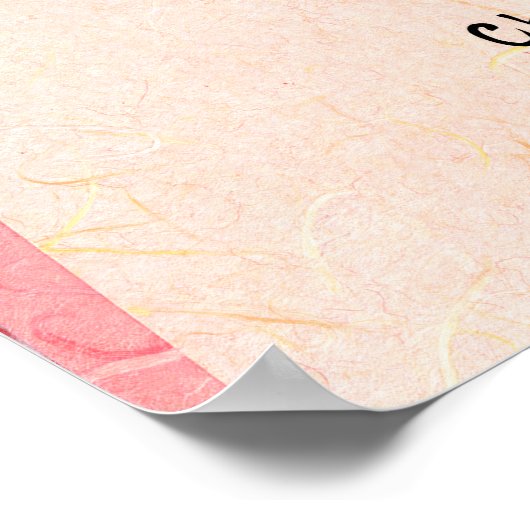 カスタムミニマル禅日本の書画ポスター ポスター (角)