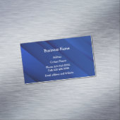 カスタムミニマル青抽象芸術モダン マグネット名刺 (インサイチュ)
