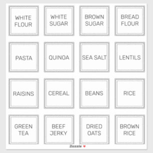 カスタムミニマル16ホワイトスクエアステッカー シール