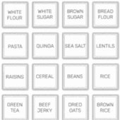 カスタムミニマル16ホワイトスクエアステッカー シール (正面)