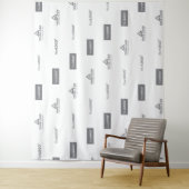 カスタムミニマル3ロゴ企業の背景 タペストリー (インサイチュ)