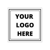 カスタムミニマルBusiness Your Logo ラバースタンプ (インプリント)