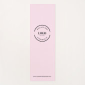 カスタムミニマルPink Business Logo Webサイト ヨガマット (正面)