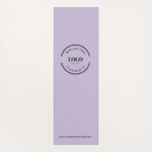カスタムミニマルPurple Business Logo Webサイト ヨガマット (裏面)