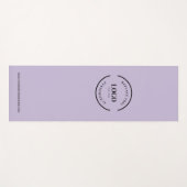 カスタムミニマルPurple Business Logo Webサイト ヨガマット (正面(横))