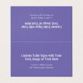 カスタムミニマ結婚リストのテーブルカード (外部フラット)