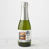 カスタムミニワきらめくインボトルラボ スパークリングワインラベル (正面)