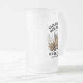 カスタムミュンヘンオクトーバーフェストフレンズトリップ フロストグラスビールジョッキ (正面右)