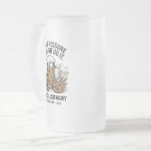 カスタムミュンヘンオクトーバーフェストフレンズトリップ フロストグラスビールジョッキ (正面左)