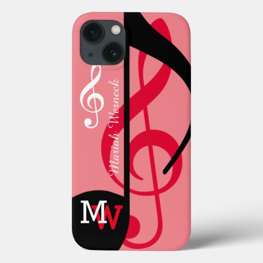 カスタムミュージカルノート Case-Mate iPhoneケース (裏面)
