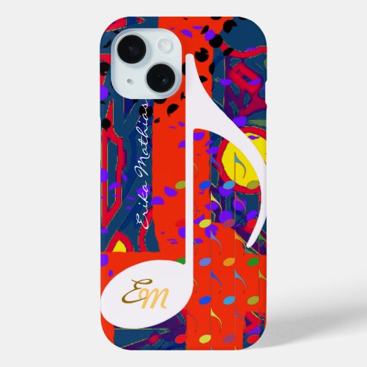 カスタムミュージカル注カラフル記 Case-Mate iPhoneケース (裏面)