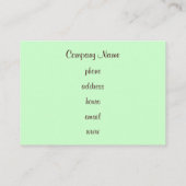 カスタムミントチョコレートカップケーキ名刺 名刺 (裏面)