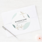 カスタムミント&モス製品パッケージ ラウンドシール (封筒)