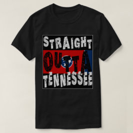 カスタムミームストレートアウトタテネシー Tシャツ