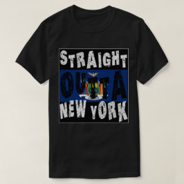 カスタムミームストレートアウトタニューヨーク Tシャツ