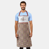 カスタムムーアインスパイアプリント エプロン (着用した状態)
