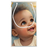 カスタムムーン&ベビーデザイン スモールペーパーバッグ (裏面)