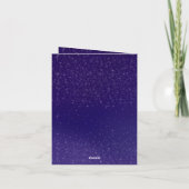 カスタムムーン&銀河系をテーマにした誕生日 シーズンカード (裏面)