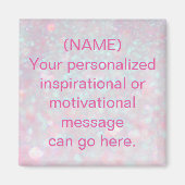 カスタムメやる気を起こさせるッセージ マグネット (正面)