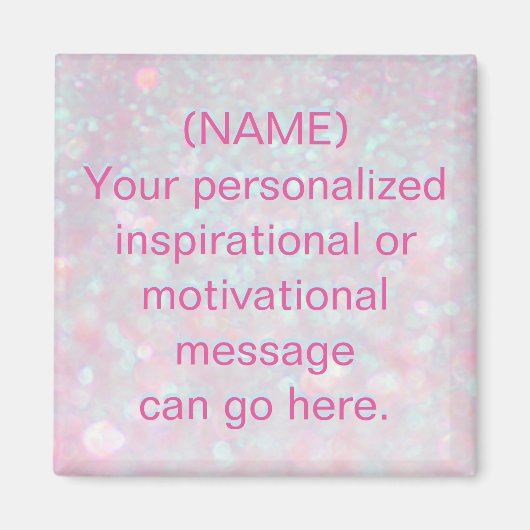 カスタムメやる気を起こさせるッセージ マグネット (正面)