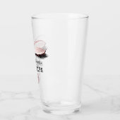 カスタムメイクアップアーティストアイドラッシュ延長ピンクリップ タンブラーグラス (左)