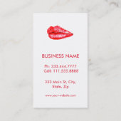 カスタムメイクアップアーティスト 名刺 (裏面)