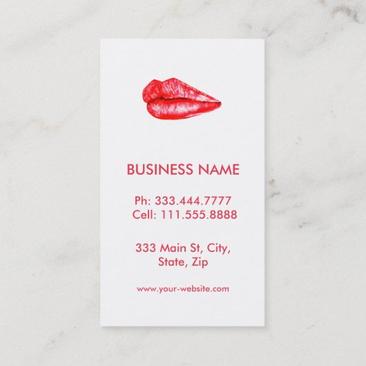 カスタムメイクアップアーティスト 名刺 (裏面)