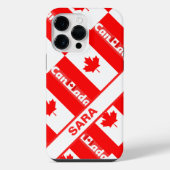 カスタムメイドのカナダ国旗 iPhoneケース (裏面)