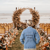 カスタムメイド・オブ・オーナー（花嫁付き添い人）結婚バチェロレッテ デニムジャケット