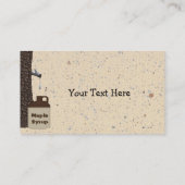 カスタムメイプルシロップ名刺 名刺 (裏面)