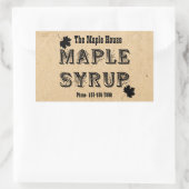 カスタムメイプルシロップ長方形ビジネスステッカー 長方形シール (バッグ)