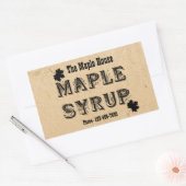 カスタムメイプルシロップ長方形ビジネスステッカー 長方形シール (封筒)