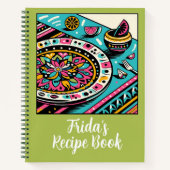 カスタムメキシコの表鮮やかライムレシピ本 ノートブック (正面)