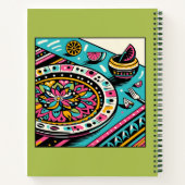 カスタムメキシコの表鮮やかライムレシピ本 ノートブック (裏面)