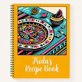 カスタムメキシコの表鮮やかライムレシピ本 ノートブック