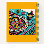 カスタムメキシコの表鮮やかライムレシピ本 ノートブック (裏面)