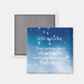 カスタムメッセーやる気を起こさせるジ緑のグリッター マグネット (正面/裏面)