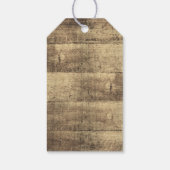 カスタムメッセージありがとうお素朴う木材結婚式の引き出物 ギフトタグ (裏面)