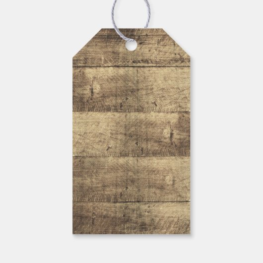 カスタムメッセージありがとうお素朴う木材結婚式の引き出物 ギフトタグ (裏面)