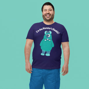 カスタムメッセージおっちょこちょいのモンスターグラフィック Tシャツ