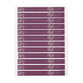 カスタムメッセージのクリスマスラきらめくイツアドレス ラップアラウンドラベル (シート)