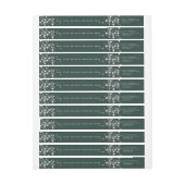 カスタムメッセージのクリスマスラきらめくイツアドレス ラップアラウンドラベル (シート)